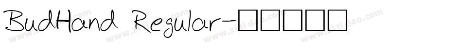 BudHand Regular字体转换